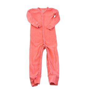 Primary Organic Cotton Romper Coral Size 12-18M